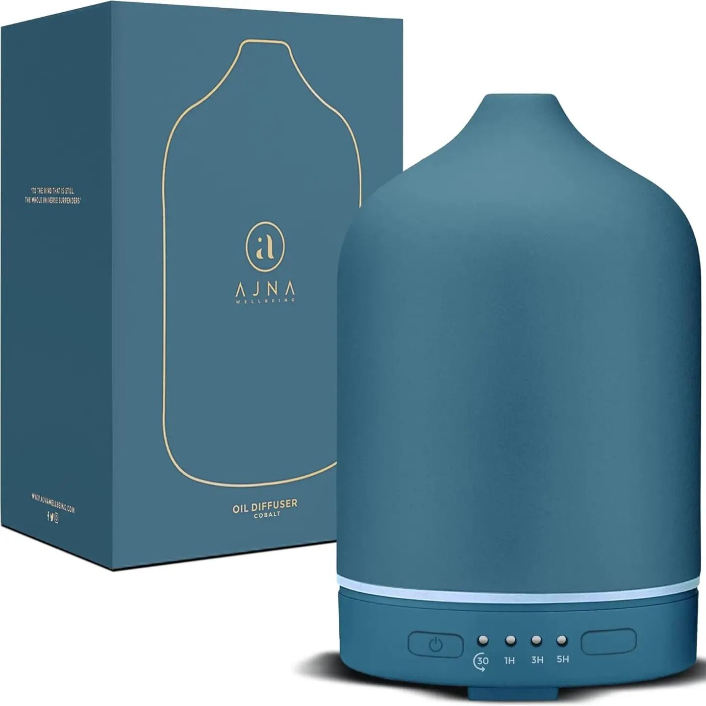 AJNA Wellbeing Essential Oil Diffuser. Blue Teal