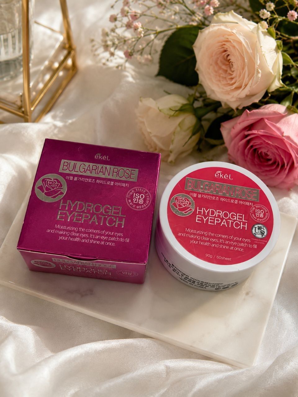 ekel BULGARIAN ROSE HYDROGEL EYEPATCH 60шт 180гр