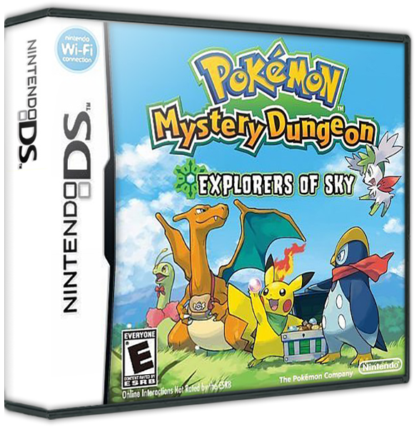 Pokemon Mystery Dungeon Explorers of Sky | NTSC | Nintendo DS | NDS | En | Reproduction Case and Booklet - NO GAME