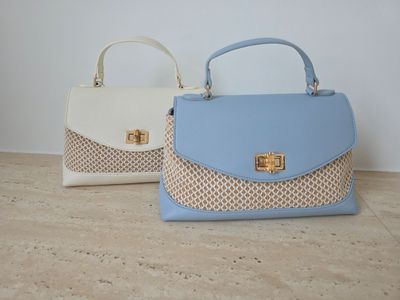 Handtas Estelle - Lederen handtas gevlochten