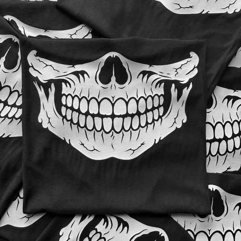 Schlauchschal Schwarz - Totenkopf