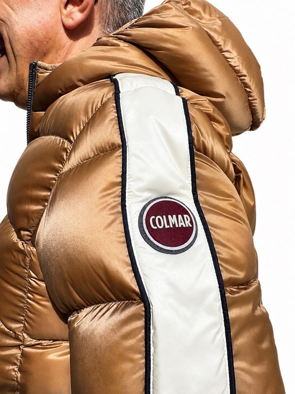 COLMAR Piumino Invernale Con Cappuccio Cammello