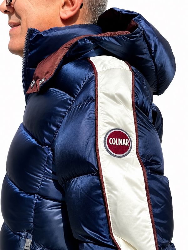 COLMAR Piumino Invernale Con Cappuccio Staccabile Blu