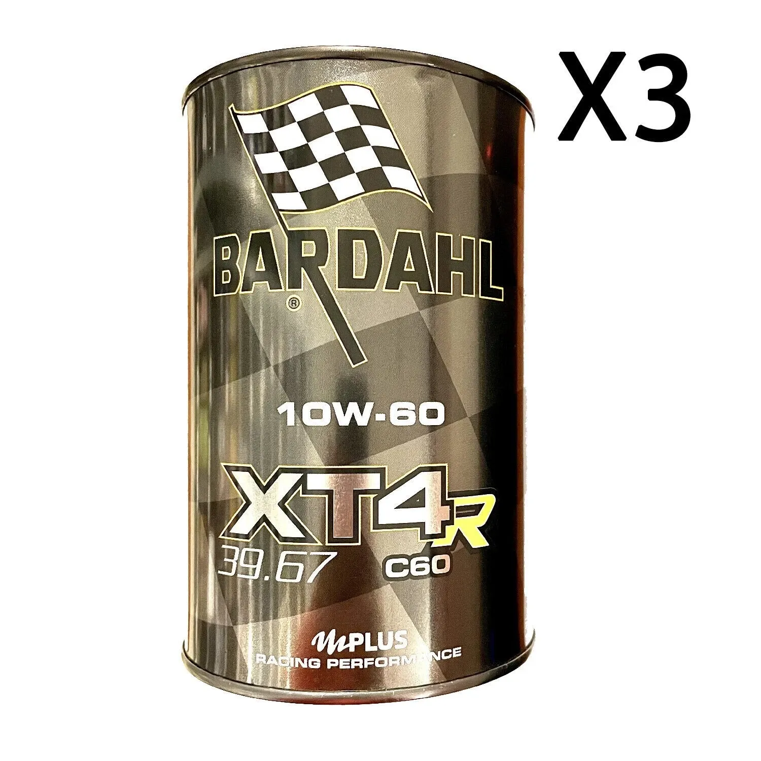 3 LT Litri Olio Moto Bardahl XT4-R RACING C60 39.67 10W60 Da Gara Competizione