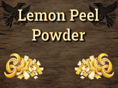 Lemon Peel Powder