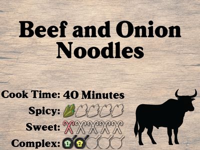 Beef and Onion Noodles