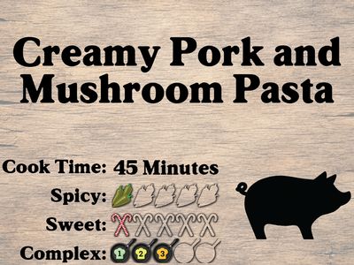 Creamy Pork and Mushroom Pasta