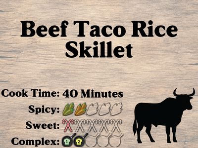 Beef Taco Rice Skillet