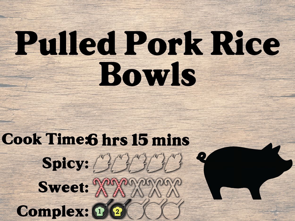 Pulled Pork Rice Bowls