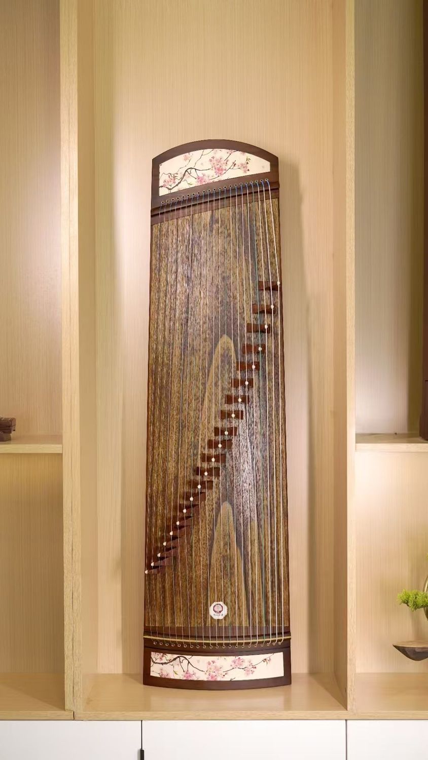 Mini Guzheng Portable Zither - Blossom Hand Painting Mini Guzheng Portable Zither - Blossom Hand Painting