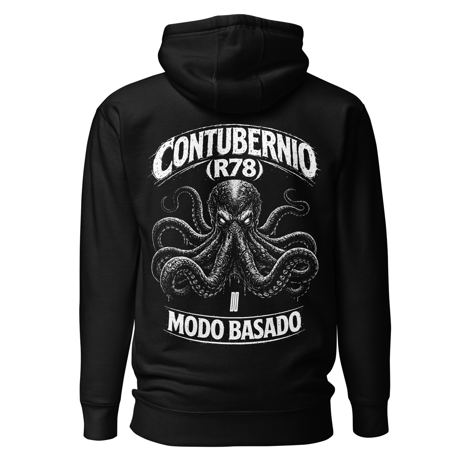 Sudadera negra "CONTUBERNIO (R78)" 1