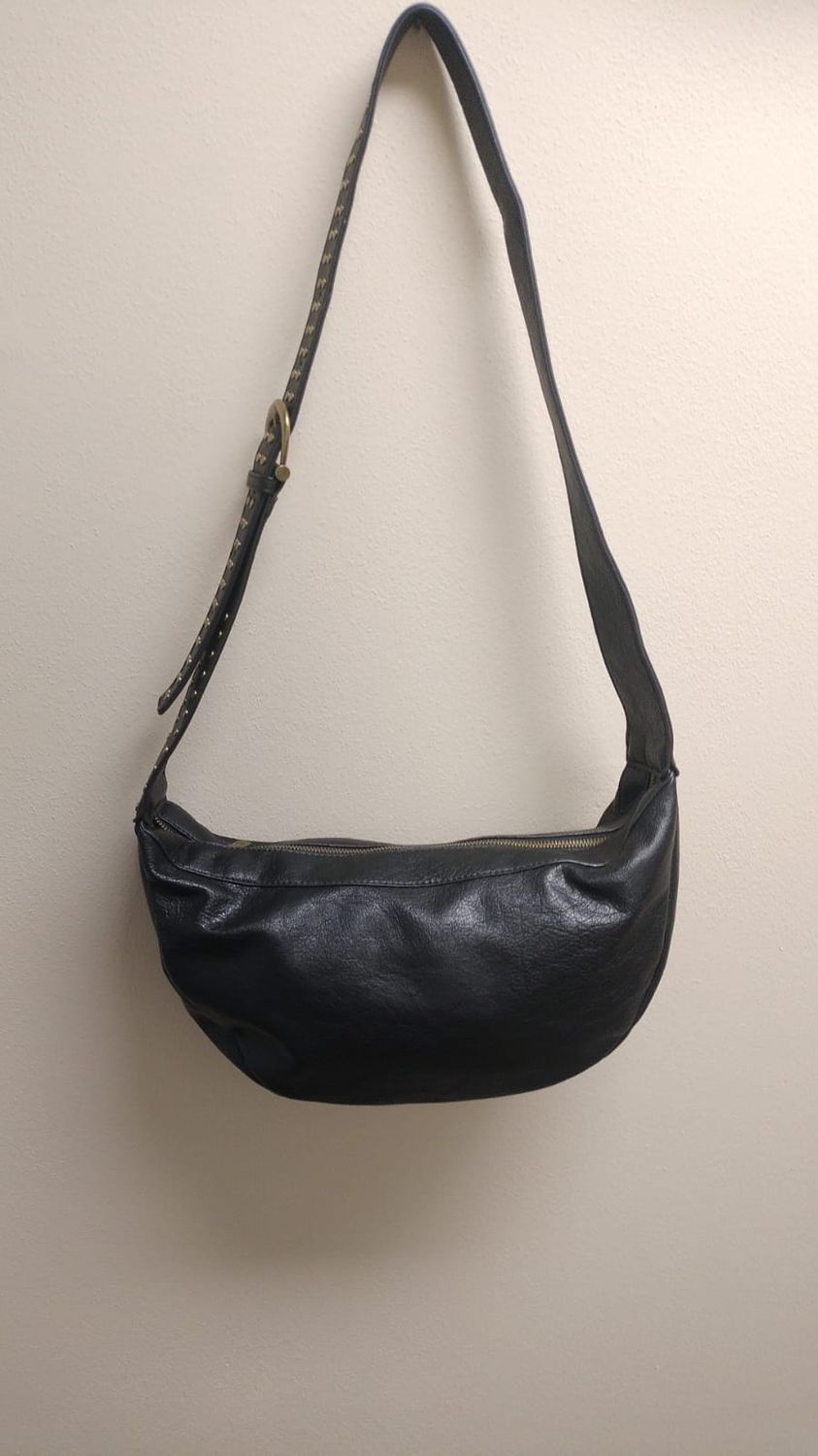 Borsa mezza luna nera