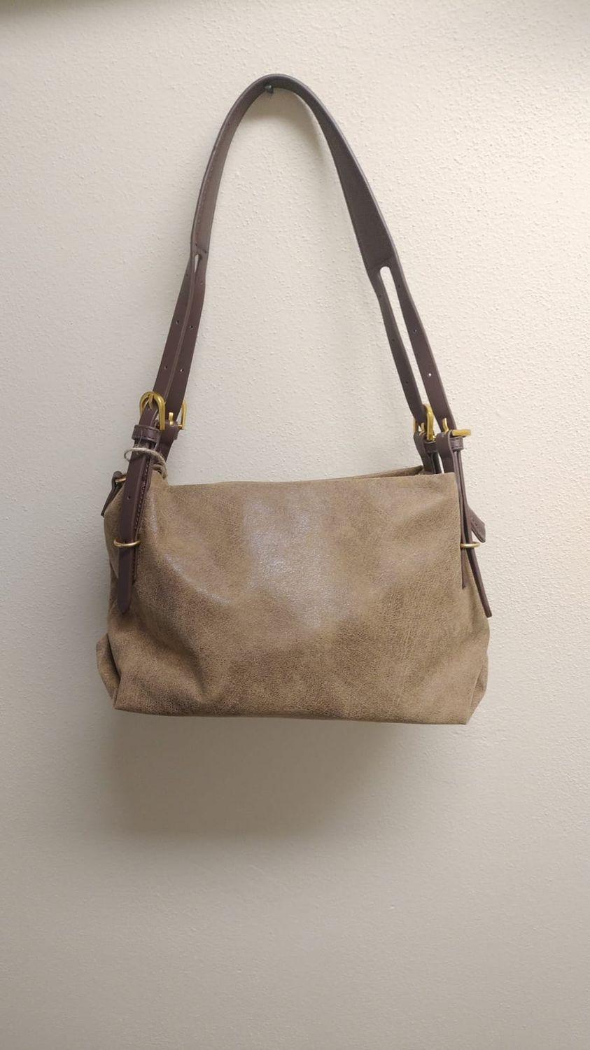 Borsa a spalla cammello