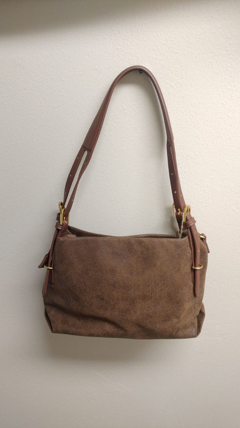 Borsa a spalla marrone