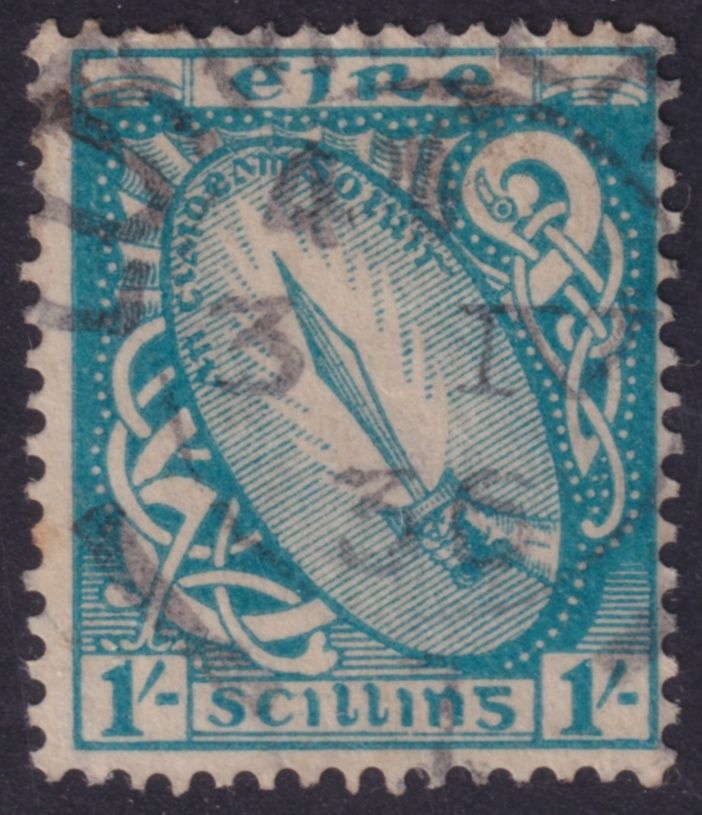 Ireland 1923 1/- Light Blue Sword of Light