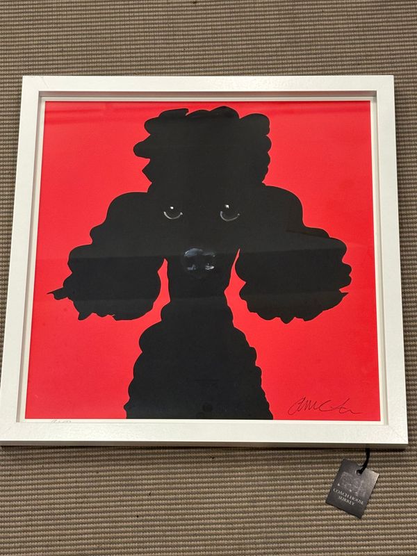 Poodle - Red Hot (Local Artist) 43x43cm