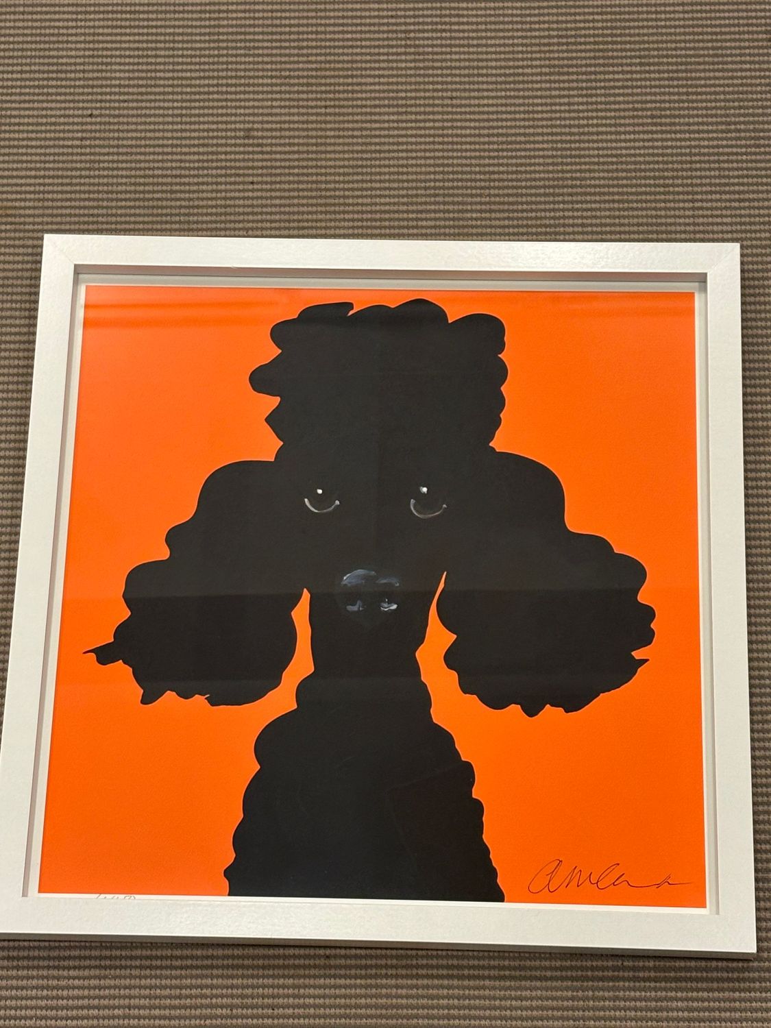 Poodle - Tangerine (Local Artist) 43x43cm