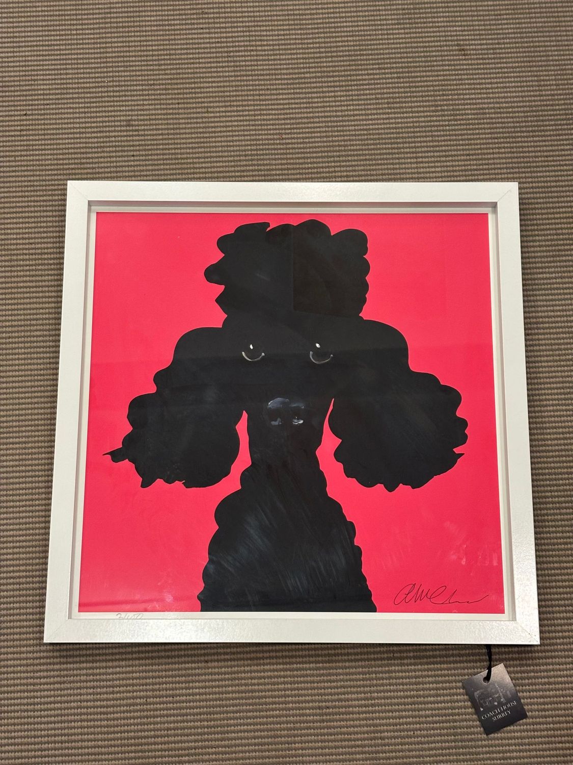 Poodle - Hot Pink (Local Artist) 43x43cm