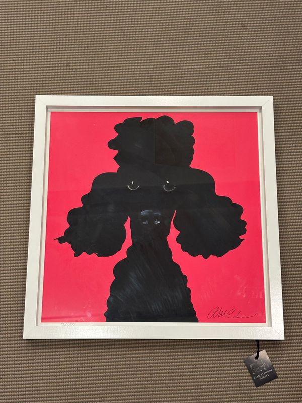 Poodle - Hot Pink (Local Artist) 43x43cm