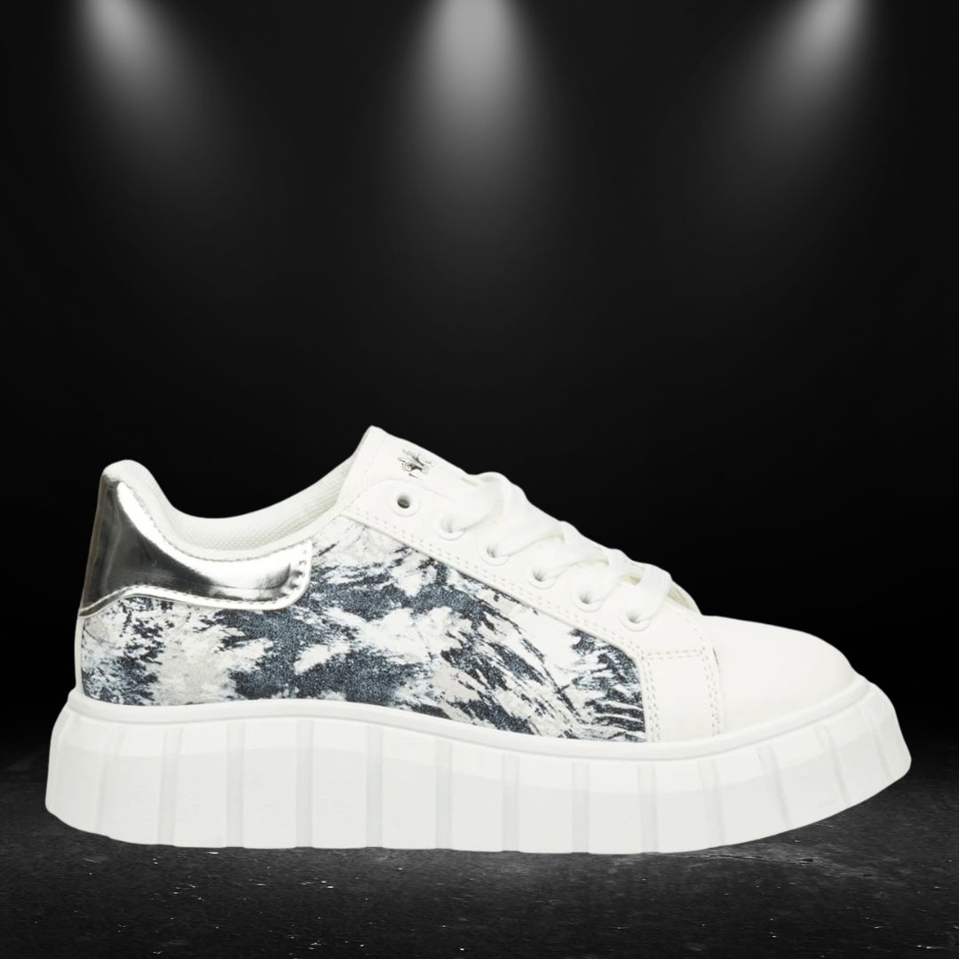 Bonnie 1 Black & White Ladies Sneaker Bonnie 1 Black & White Ladies Sneaker