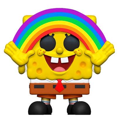 Figura Funko POP Bob Esponja Rainbow – Figura Coleccionable en Vinilo 9 cm con Caja Regalo