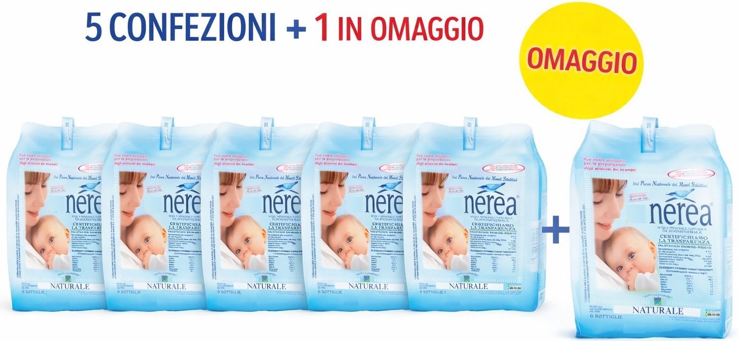 Nerea 1 L  NATURALE- 6 bottiglie 5+1