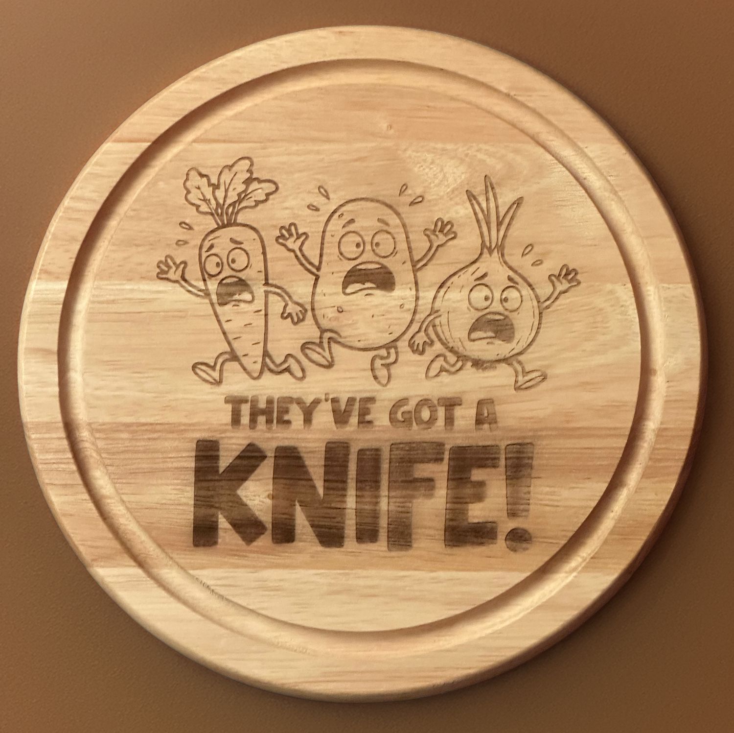 They've Got A Knife - Kitchen Chopping Board