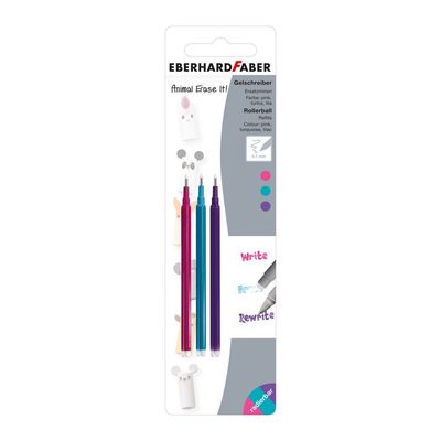 Recargas de Tinta Apagável Eberhard Faber 3 cores
