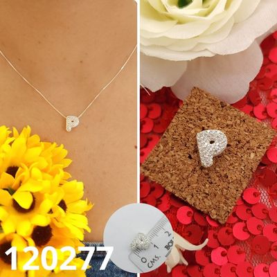 DIJE DE PLATA 925 LETRA P 1CM