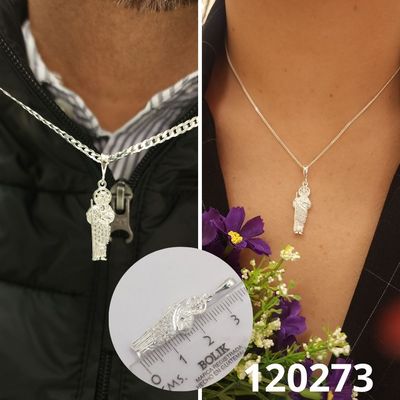 DIJE DE PLATA 925 SAN JUDAS TADEO 2.5CM LARGO
