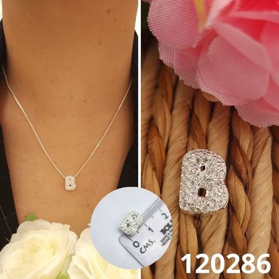 DIJE DE PLATA 925 LETRA B 1CM