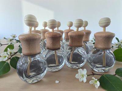 10ml Clockface Flat Glass Car Diffuser  WITH Vent Clip  - SPECIAL BUY