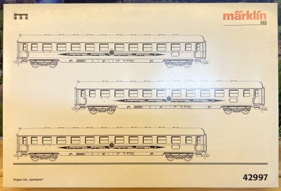 PF Märklin 42997 Juego de coches de tren expreso "Apfelpfeil" (2) - usado - con luz