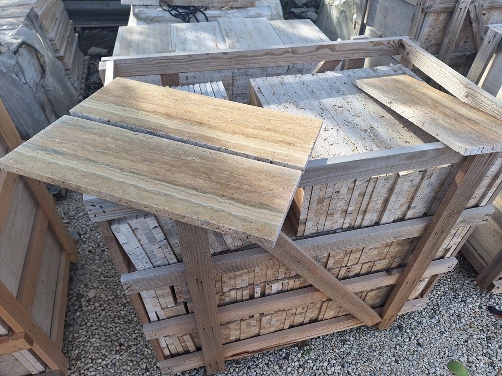 travertino silver 20x60x2 cm stuccato e levigato, 50 mq