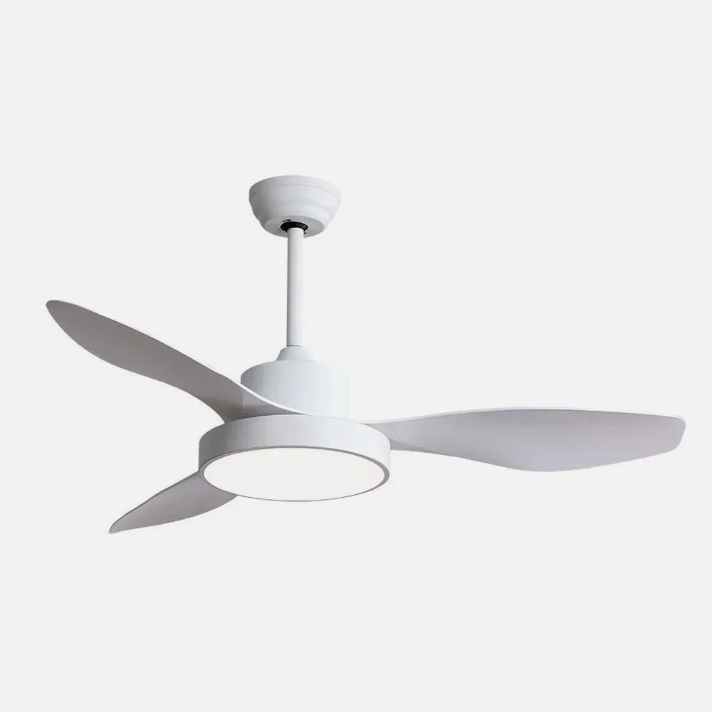 Ventilador Dc Hayate 48w 4080lm Blanco 3 Asp 33/48x120x120cm 3000-4000-6000k C/remoto, Memoria Y Temporizador