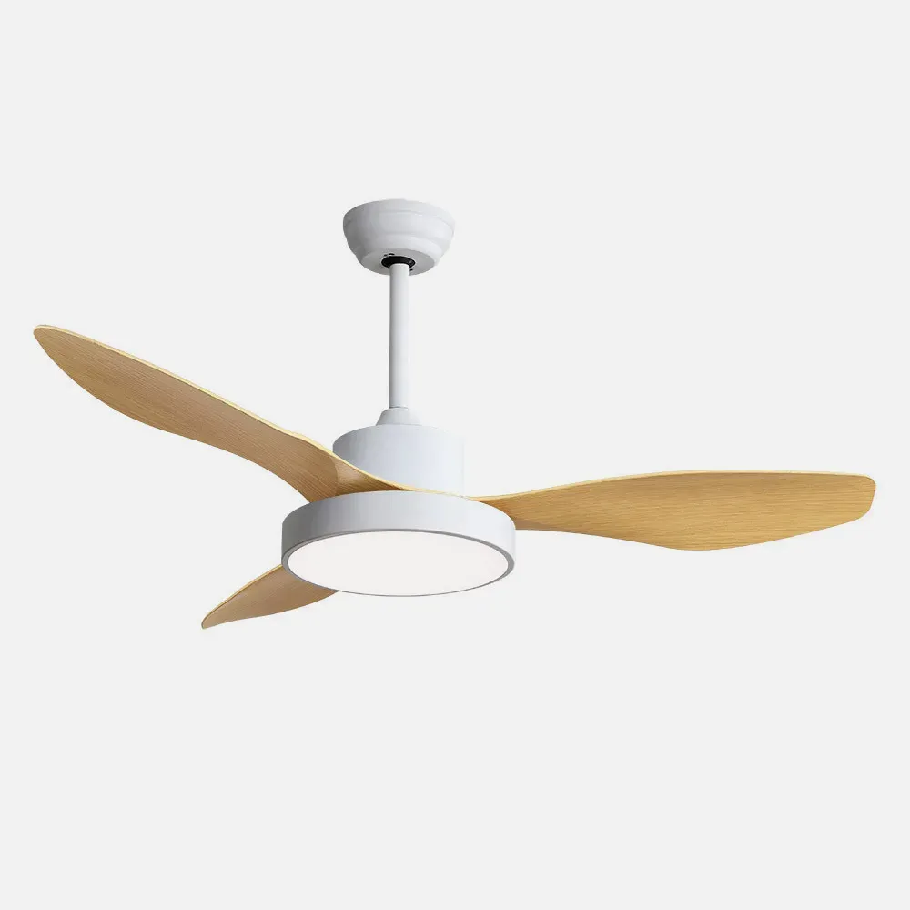 Ventilador Dc Hayate 48w 4080lm Blanco/haya 3 Asp 33/48x120x120cm 3000-4000-6000k C/remoto