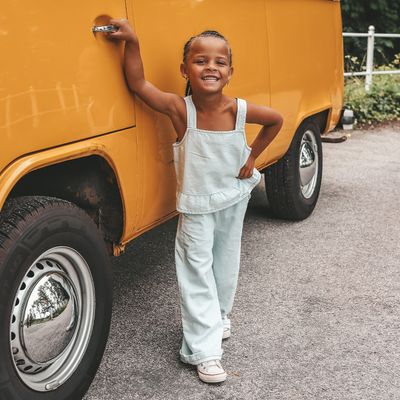 Chambray | Ruffle pants