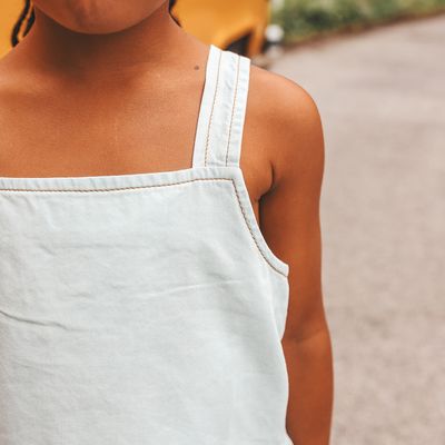 Chambray | Ruffle Singlet