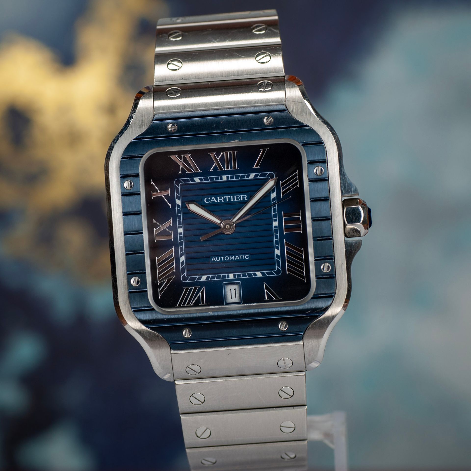 Cartier Santos de Cartier Large (Blue) - WSSA0048