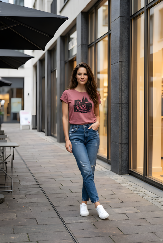 T-Shirt "Kölle" Roll-Up Sleeve