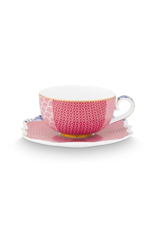Espresso Cup and Saucer Royal Pink