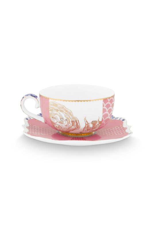 Espresso Cup and Saucer Royal Pink