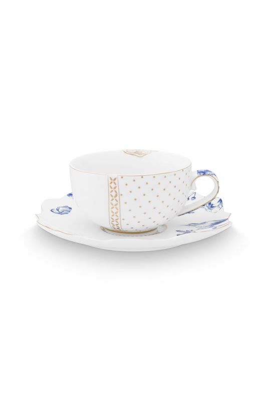 Cup and Saucer Royal White
