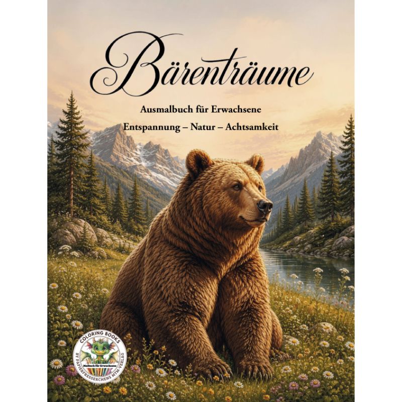 Bärenträume - Abenteuer, Natur, Entspannung - Malbuch für Erwachsene