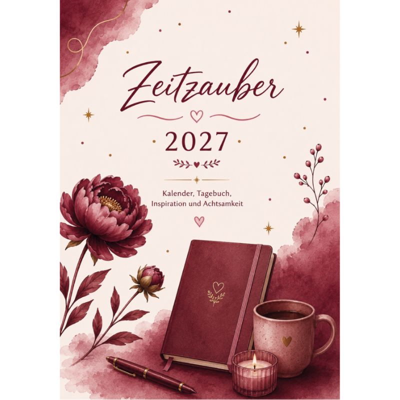 Zeitzauber 2027 - Kalender - Achtsamkeitskalender 2027 - s-w