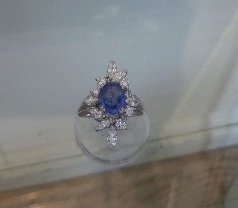Bague Saphir diamants