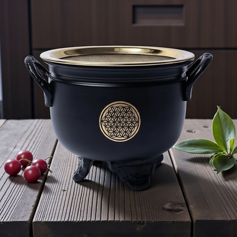 BRUCIATORE CALDERONE  PER CARBONCINI FIORE DELLA VITA ​