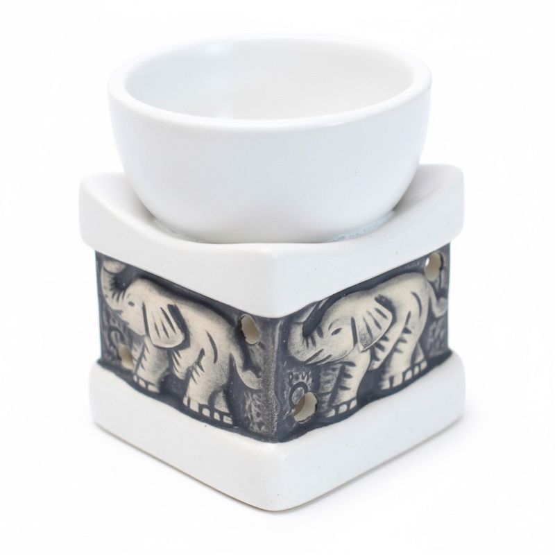 BRUCIATORE PER ESSENZE  ELEFANTE BIANCO