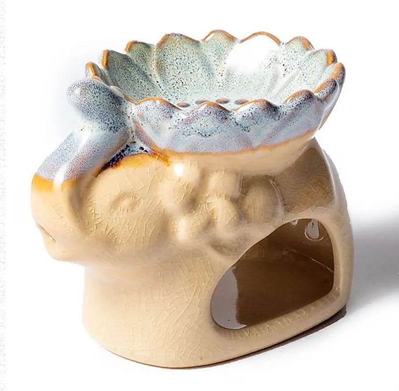 BRUCIATORE PER ESSENZE ELEFANTE MARRONE