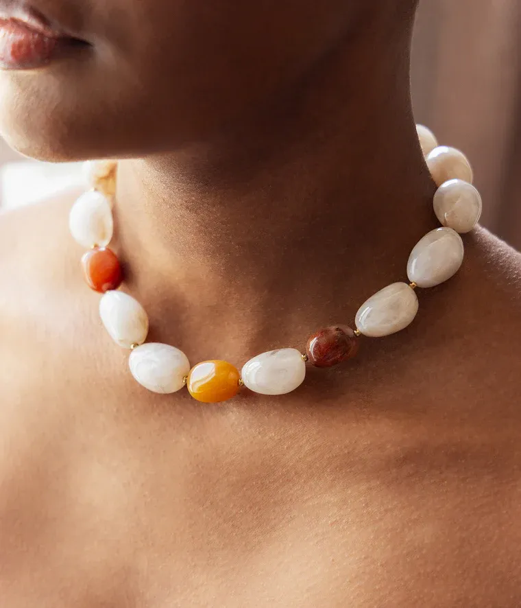 Collier Tatiana - Acier Doré